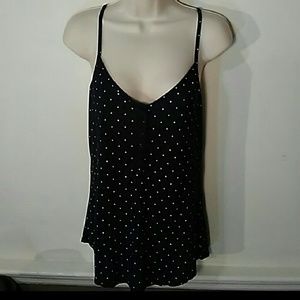 Victoria's Secret black and white polka dot tank